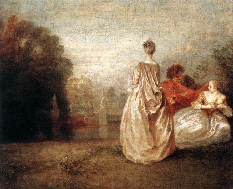 WATTEAU, Antoine Two Cousins China oil painting art